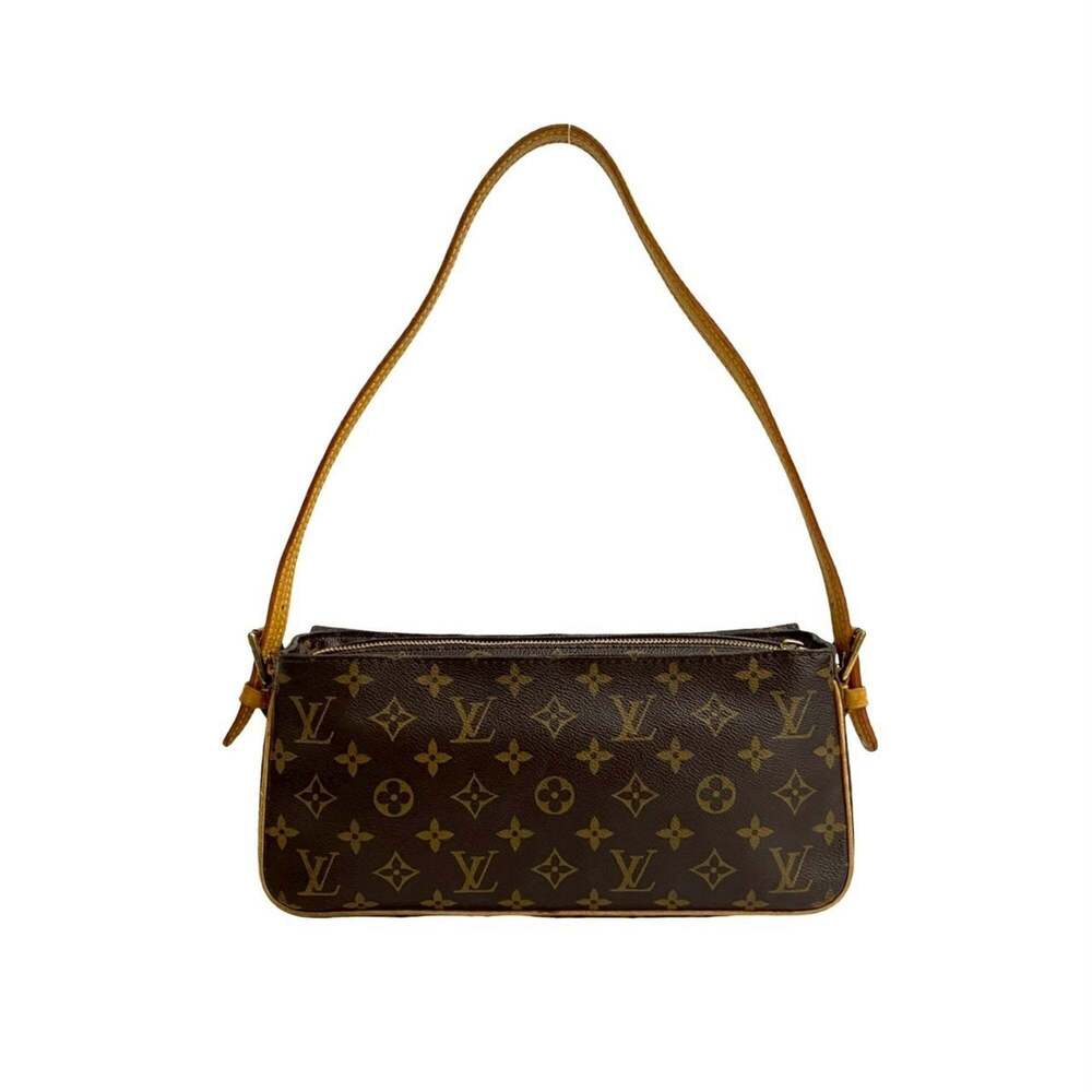 LOUIS VUITTON Authentic Brown Monogram Leather Shoulder Bag - Picture 3 of 10
